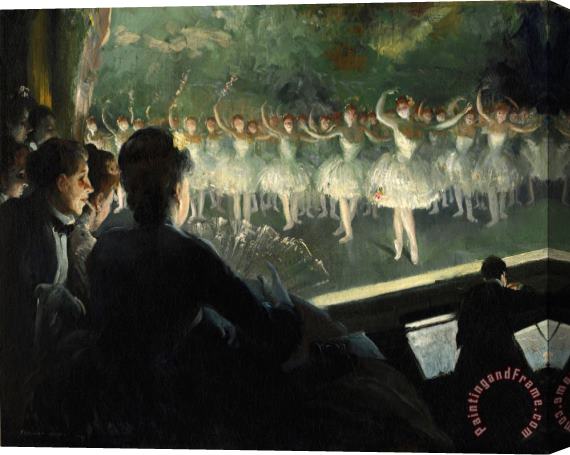 Everett Shinn The White Ballet Stretched Canvas Painting / Canvas Art