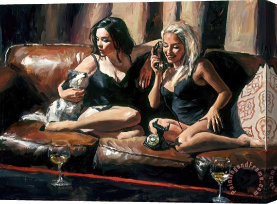 Fabian Perez Eugie And Geo II, 2017 Stretched Canvas Painting / Canvas Art