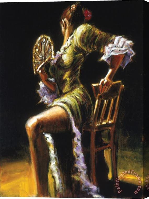 Fabian Perez Flamenco Dancer II Stretched Canvas Painting / Canvas Art
