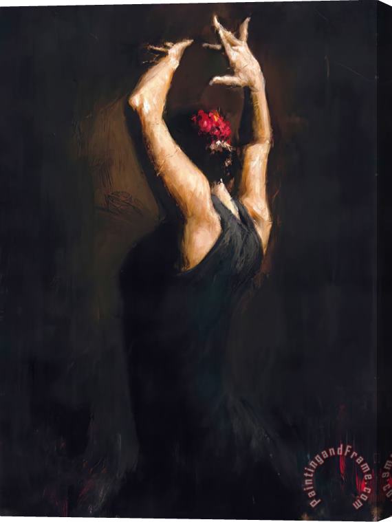 Fabian Perez Flamenco Dancer IV Stretched Canvas Print / Canvas Art