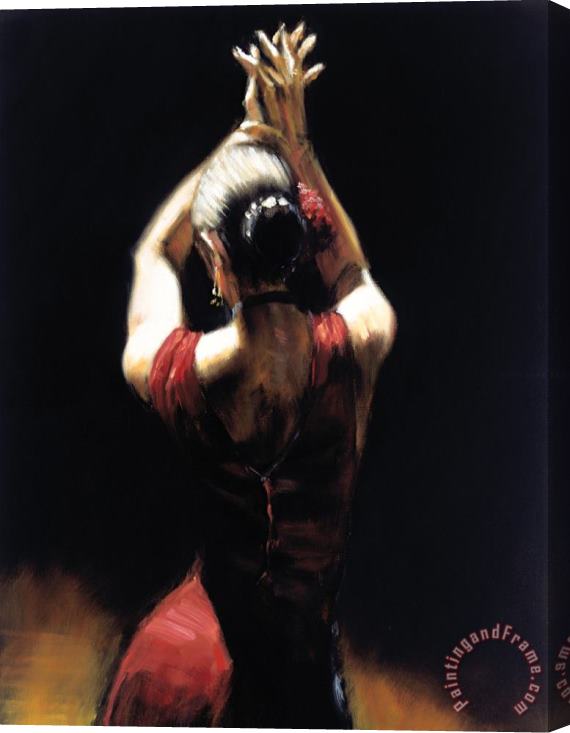 Fabian Perez Flamenco Dancer Stretched Canvas Painting / Canvas Art
