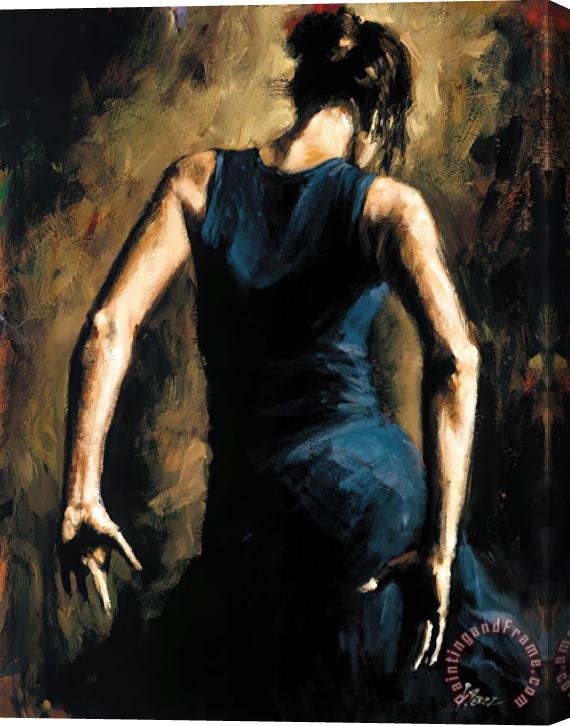 Fabian Perez Flamenco II Stretched Canvas Painting / Canvas Art