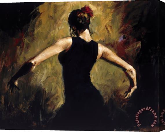 Fabian Perez Flamenco III Stretched Canvas Painting / Canvas Art