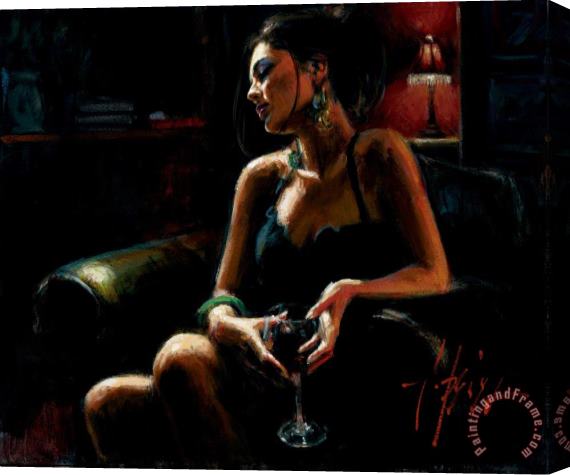Fabian Perez Tess Stretched Canvas Painting / Canvas Art