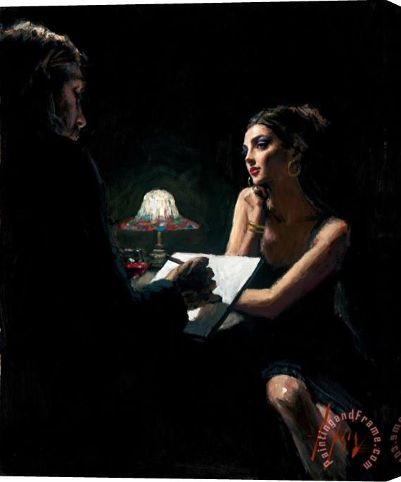 Fabian Perez The Muse Stretched Canvas Print / Canvas Art