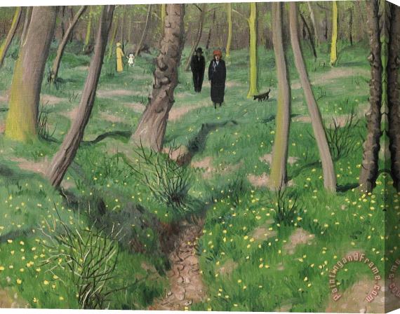 Felix Edouard Vallotton Undergrowth In Spring Stretched Canvas Print / Canvas Art