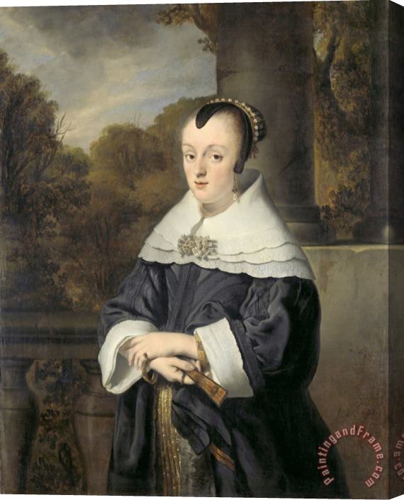 Ferdinand Bol Maria Rey (1630/31 1703). Wife of Roelof Meulenaer Stretched Canvas Print / Canvas Art