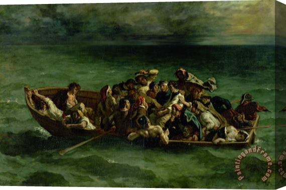 Ferdinand Victor Eugene Delacroix The Shipwreck of Don Juan Stretched Canvas Painting / Canvas Art