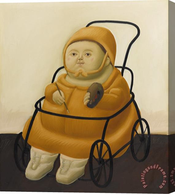 Fernando Botero Autorretrato a Los Dieciocho Meses Stretched Canvas Painting / Canvas Art