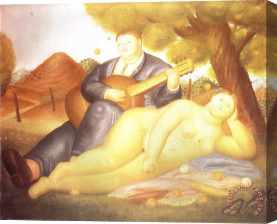 fernando botero Concert in The Countryside Stretched Canvas Painting / Canvas Art