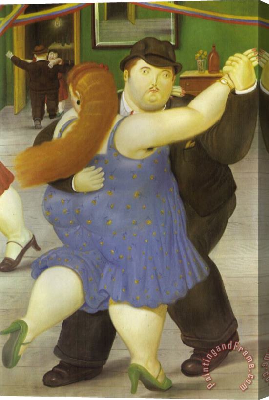 fernando botero The Dancers Stretched Canvas Print / Canvas Art