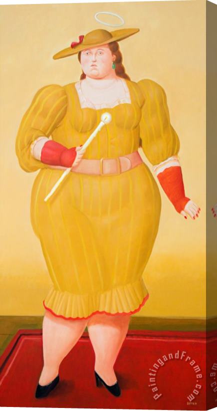 Fernando Botero The Saint, 2017 Stretched Canvas Painting / Canvas Art