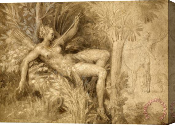Fontainebleau School Procris And Cephalus Stretched Canvas Print / Canvas Art