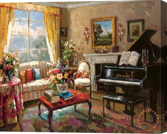 Foxwell The Music Room Stretched Canvas Print / Canvas Art
