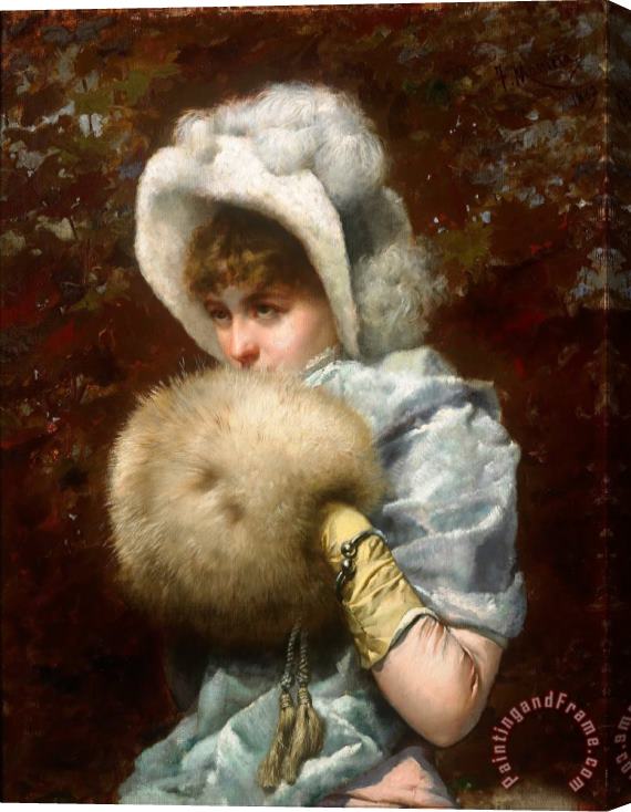 Francesc Masriera Winter 1882 Stretched Canvas Painting / Canvas Art