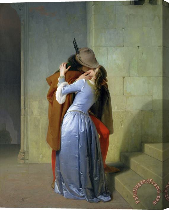 Francesco Hayez The Kiss Stretched Canvas Print / Canvas Art