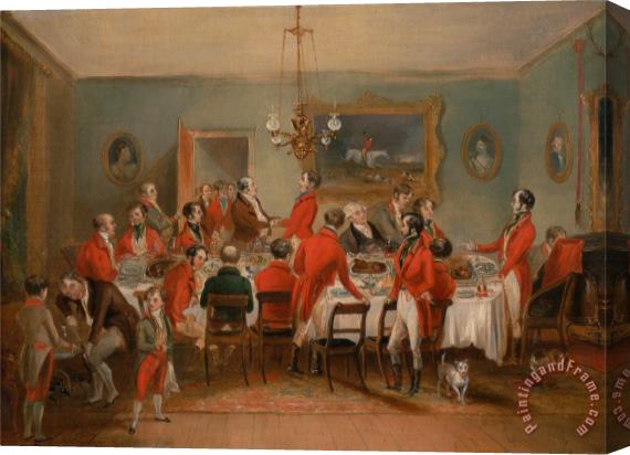 Francis Calcraft Turner Bachelors' Hall The Hunt Breakfast Stretched Canvas Painting / Canvas Art