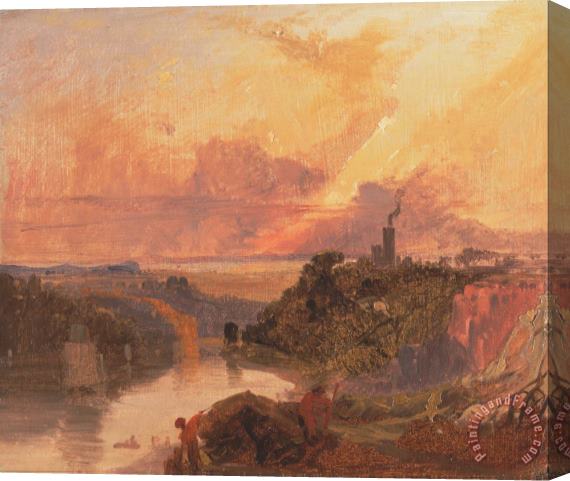 Francis Danby The Avon Gorge at Sunset Stretched Canvas Print / Canvas Art