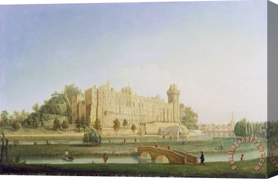 Francis Harding Warwick Castle Stretched Canvas Painting / Canvas Art