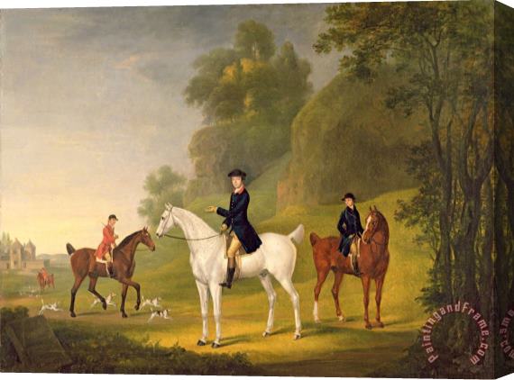 Francis Sartorius Lord Bulkeley and his Harriers Stretched Canvas Painting / Canvas Art