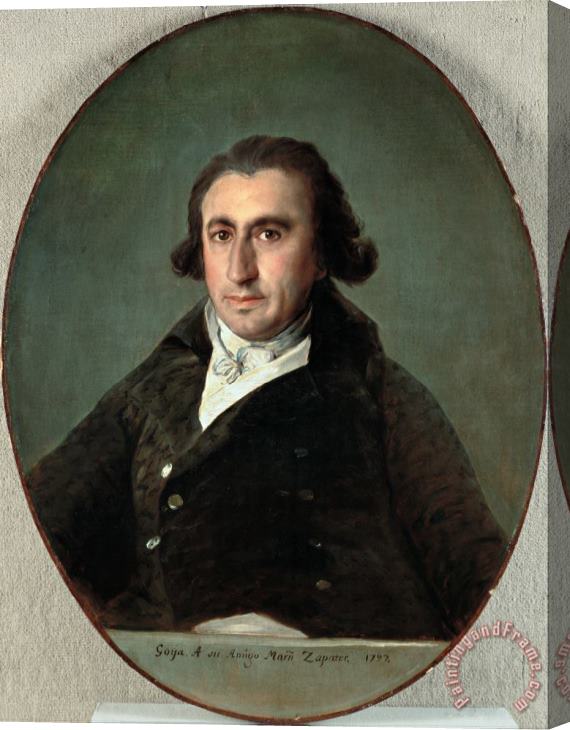 Francisco De Goya Portrait of Martin Zapater Stretched Canvas Print / Canvas Art