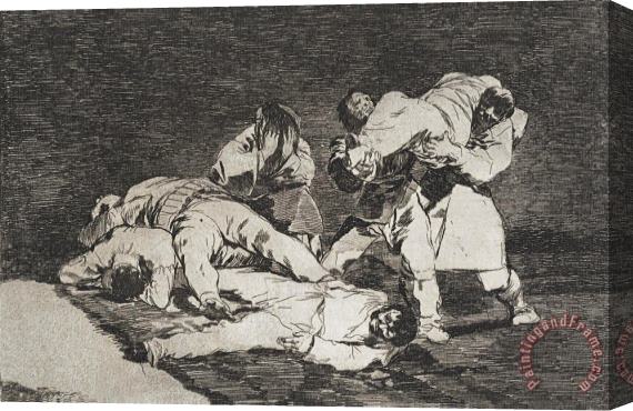 Francisco De Goya The Same (sera Lo Mismo) From The Series Disasters of War (desastres De La Guerra) Stretched Canvas Print / Canvas Art