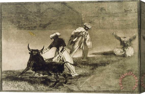 Francisco De Goya They Play Another with The Cape... From L Stretched Canvas Print / Canvas Art