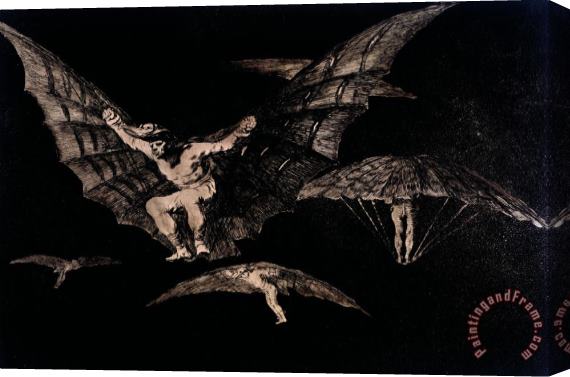 Francisco De Goya Where There's a Will There's a Way (a Way of Flying) Stretched Canvas Print / Canvas Art