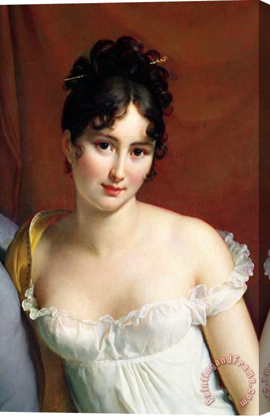 Francois Pascal Simon Baron Gerard Portrait Of Madame Recamier Stretched Canvas Painting / Canvas Art