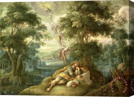 Frans Francken Jacobs Dream Stretched Canvas Painting / Canvas Art