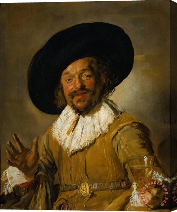 Frans Hals The Merry Drinker Stretched Canvas Painting / Canvas Art