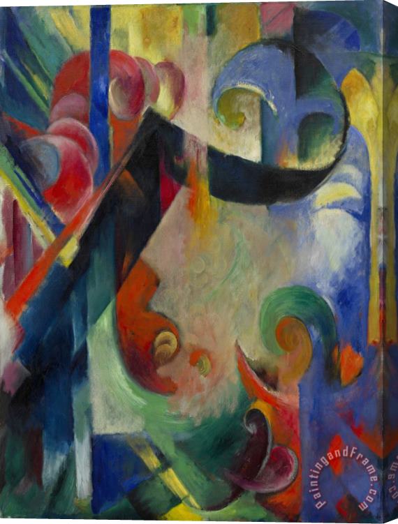 Franz Marc Broken Forms Stretched Canvas Painting / Canvas Art