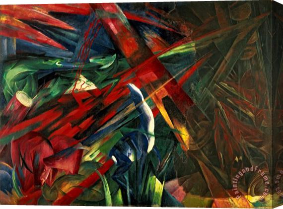 Franz Marc Fate of the Animals Stretched Canvas Painting / Canvas Art