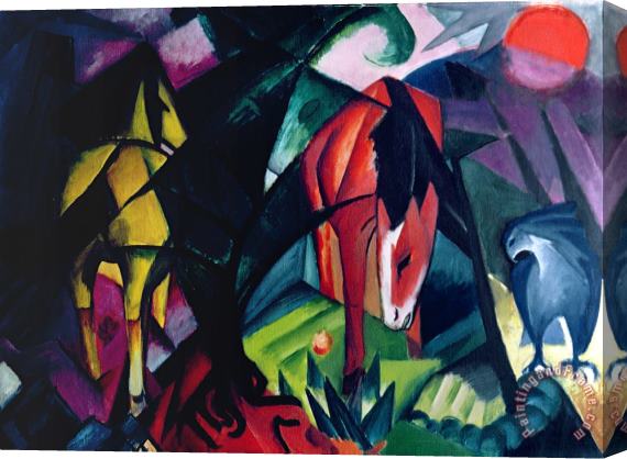 Franz Marc Horse and Eagle Stretched Canvas Print / Canvas Art