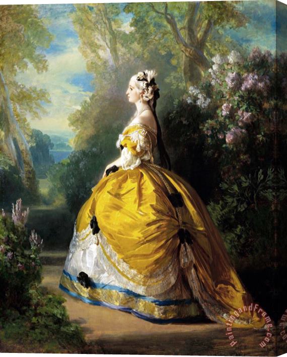 Franz Xaver Winterhalter The Empress Eugenie (eugenie De Montijo) Stretched Canvas Painting / Canvas Art