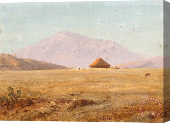 Frederic Edwin Church Ecuador , Mountain Plateau with Hut Stretched Canvas Print / Canvas Art