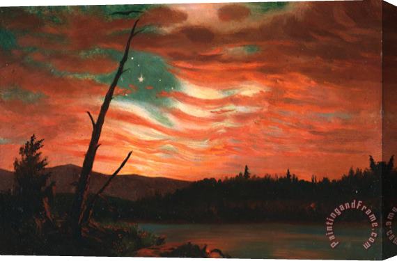 Frederic Edwin Church Our Banner in the Sky Stretched Canvas Painting / Canvas Art