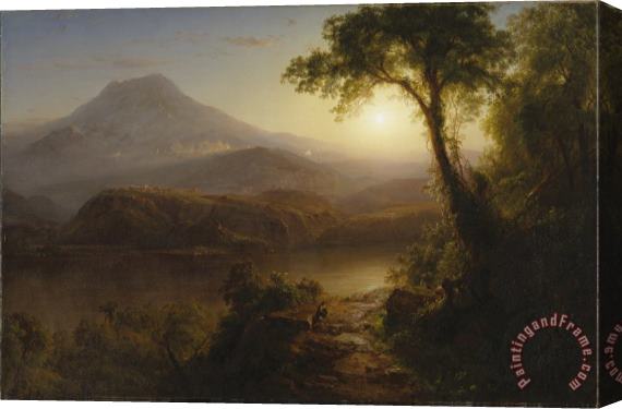 Frederic Edwin Church Tropical Scenery Stretched Canvas Painting / Canvas Art