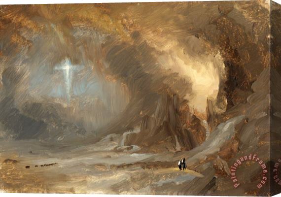 Frederic Edwin Church Vision of The Cross Stretched Canvas Painting / Canvas Art