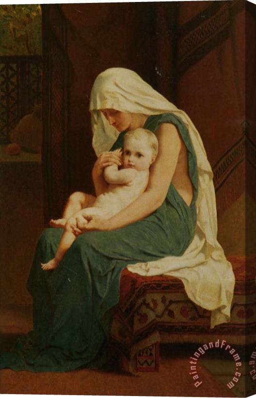 Frederick Goodall Mother And Child Stretched Canvas Painting / Canvas Art