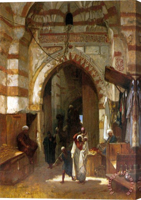 Frederick Goodall The Grand Bazaar Stretched Canvas Painting / Canvas Art