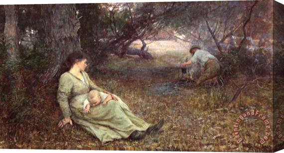 Frederick Mccubbin On The Wallaby Track Stretched Canvas Painting / Canvas Art