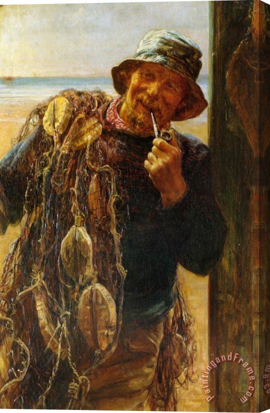 Frederick Morgan A Jovial Fisherman Stretched Canvas Painting / Canvas Art