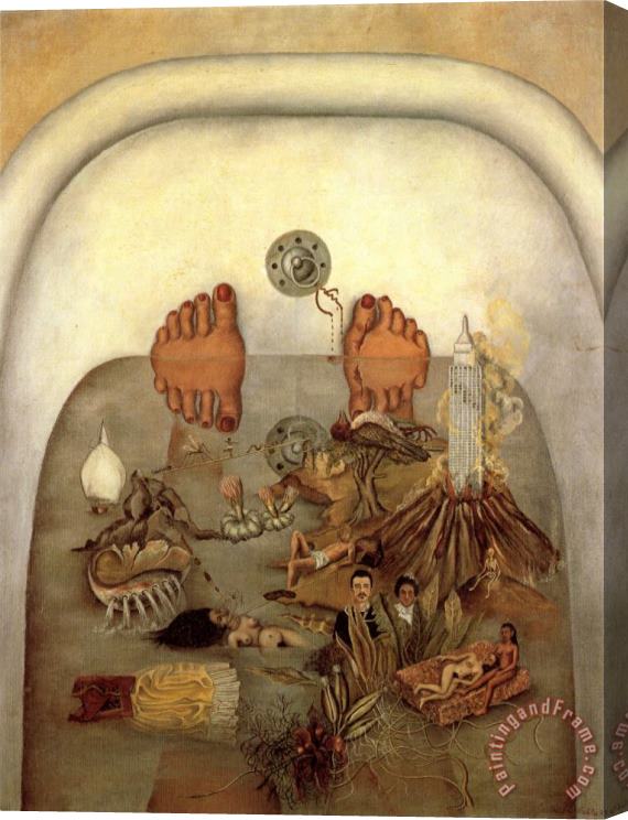 Frida Kahlo What The Water Gave Me 1938 Stretched Canvas Painting / Canvas Art