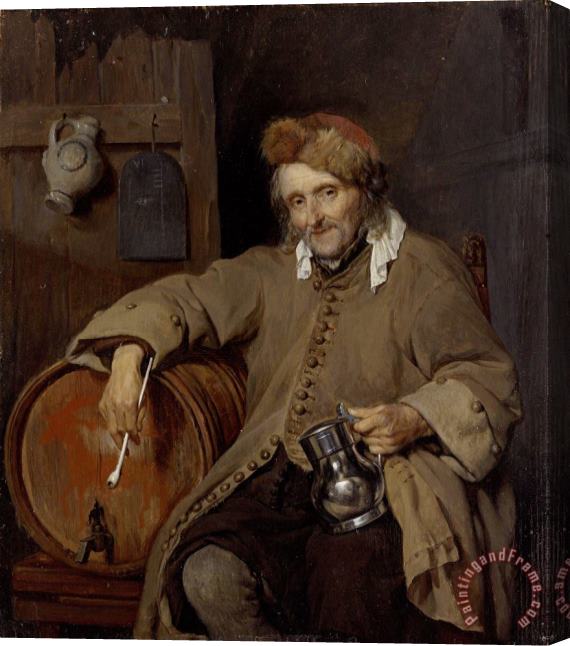 Gabriel Metsu The Old Drinker Stretched Canvas Print / Canvas Art