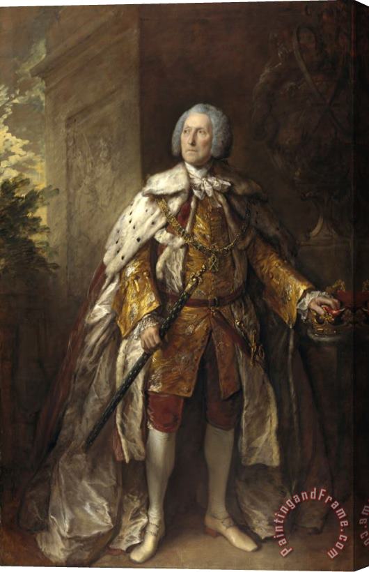 Gainsborough, Thomas John Campbell, 4th Duke of Argyll, About 1693 Stretched Canvas Print / Canvas Art