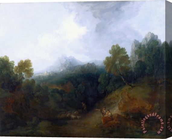 Gainsborough, Thomas Landscape with a Flock of Sheep Stretched Canvas Print / Canvas Art