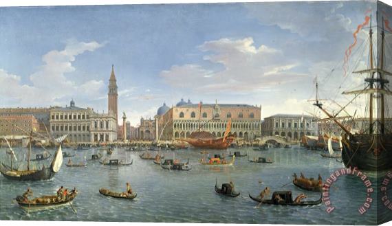 Gaspar van Wittel View of Venice from the Island of San Giorgio Stretched Canvas Print / Canvas Art