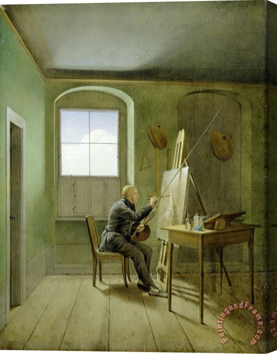 Georg Friedrich Kersting Caspar David Friedrich (1774 1840) in His Studio Stretched Canvas Painting / Canvas Art