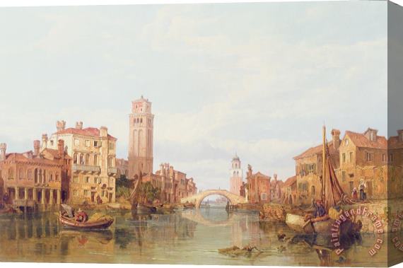 George Clarkson Stanfield A View of Verona Stretched Canvas Print / Canvas Art